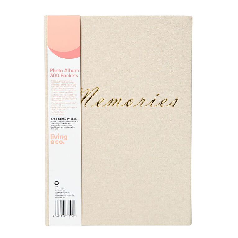 Living & Co Photo Album Memories 300 Pocket