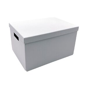 WS Paperboard Storage Box Medium White