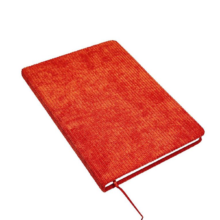 Uniti Stationery Corduroy Notebook A5 Orange