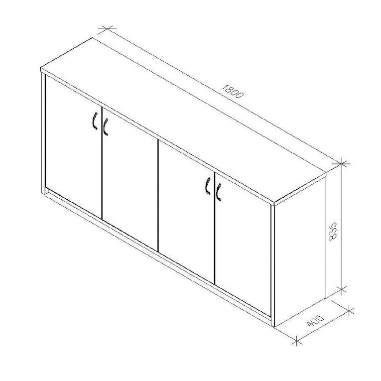 Zealand Credenza 1800 White