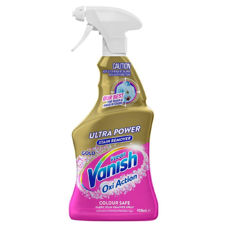 Vanish Preen Oxi Action Gold Stain Remover Ultra Power Spray 450ml