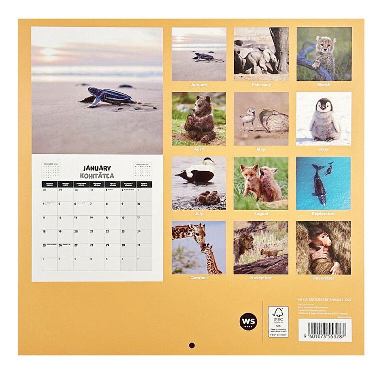 WS 2027 Calendar Baby Animals