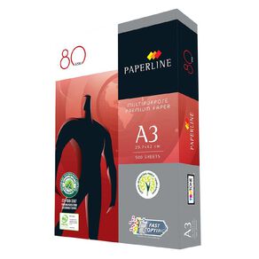 Paperline Photocopy Paper A3 80gsm 500 Sheet Ream
