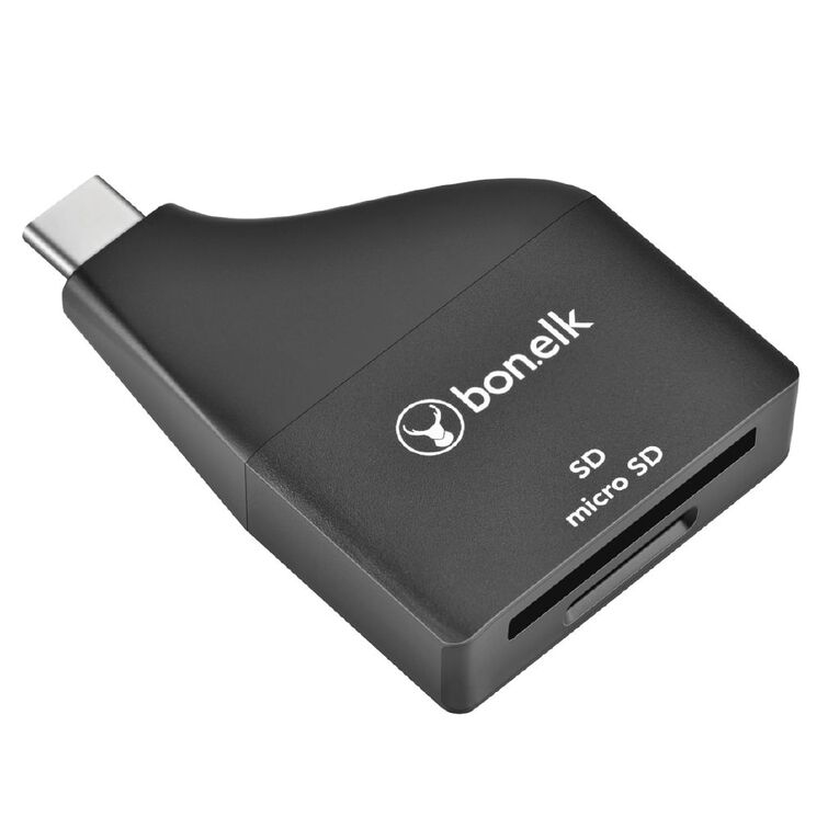 Bonelk USB-C to MicroSD/SD Adapter Black Black