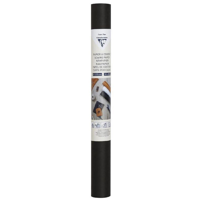 Clairefontaine Sewing Paper 48 x100cm Black