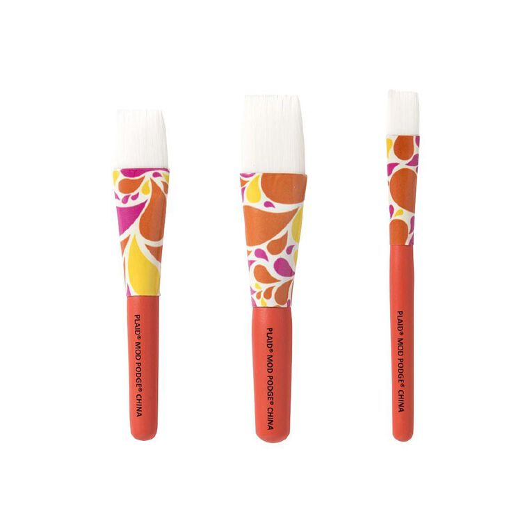 Mod Podge Short Handle Brush Set 3 Piece