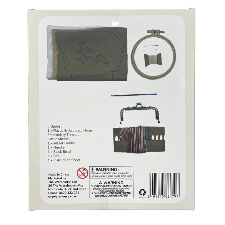 Uniti Craft Embroidery Kit 6inch Purse