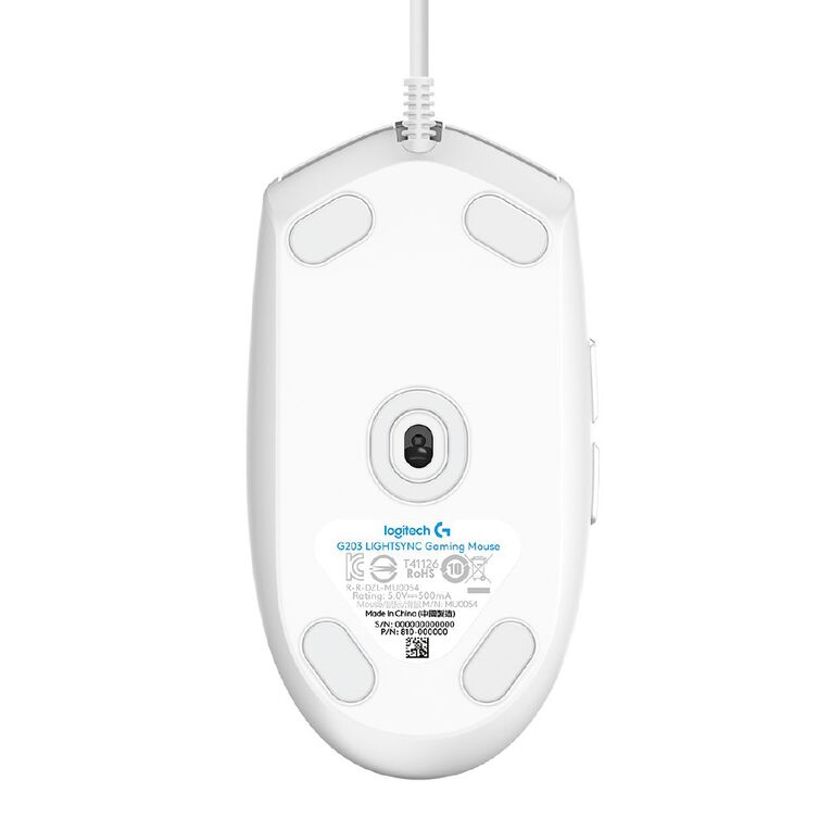 Logitech G203 Lightsync Gaming Mouse White