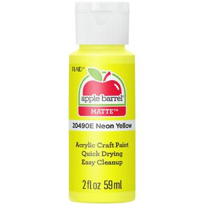 Apple Barrel Acrylic Neon Yellow 60ml