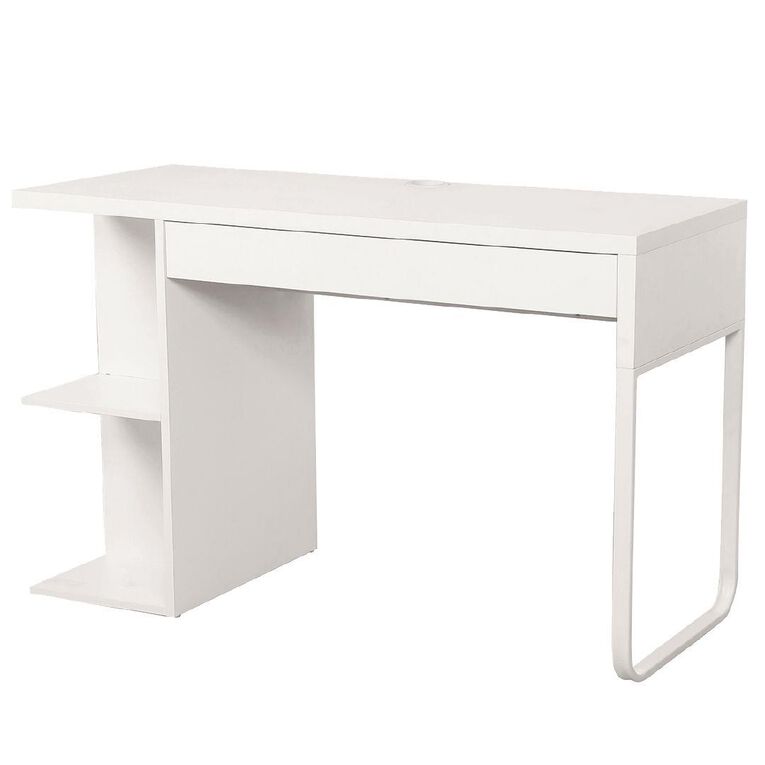 Workspace Moda Bookcase Desk White
