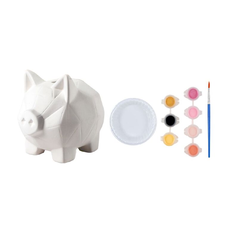 Uniti Craft Kids Paint Your Own Ceramic Money Bank Pig