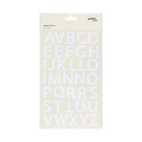 Uniti Foil Alpha Stickers White White