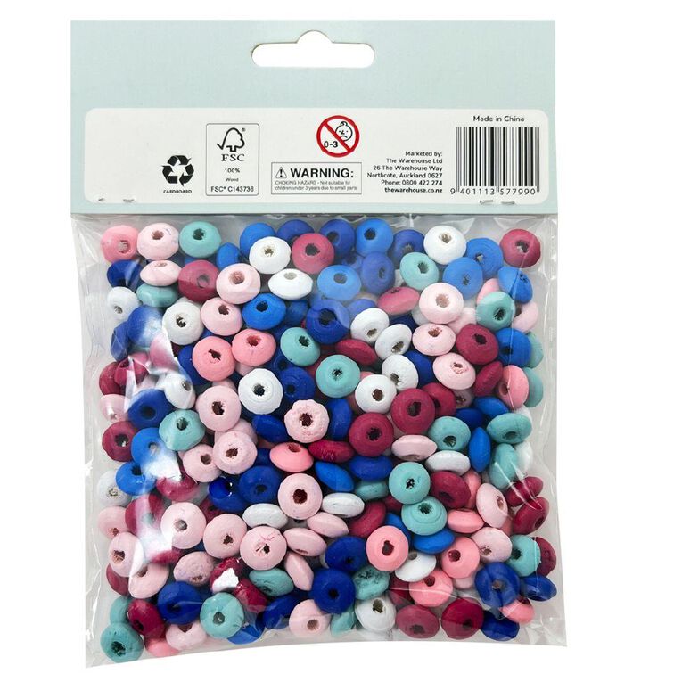 Uniti Wooden Beads Pastel 330 Pack