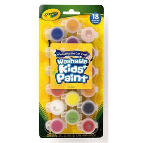 Crayola Washable Kids' Paint Multicolour 18 Pack