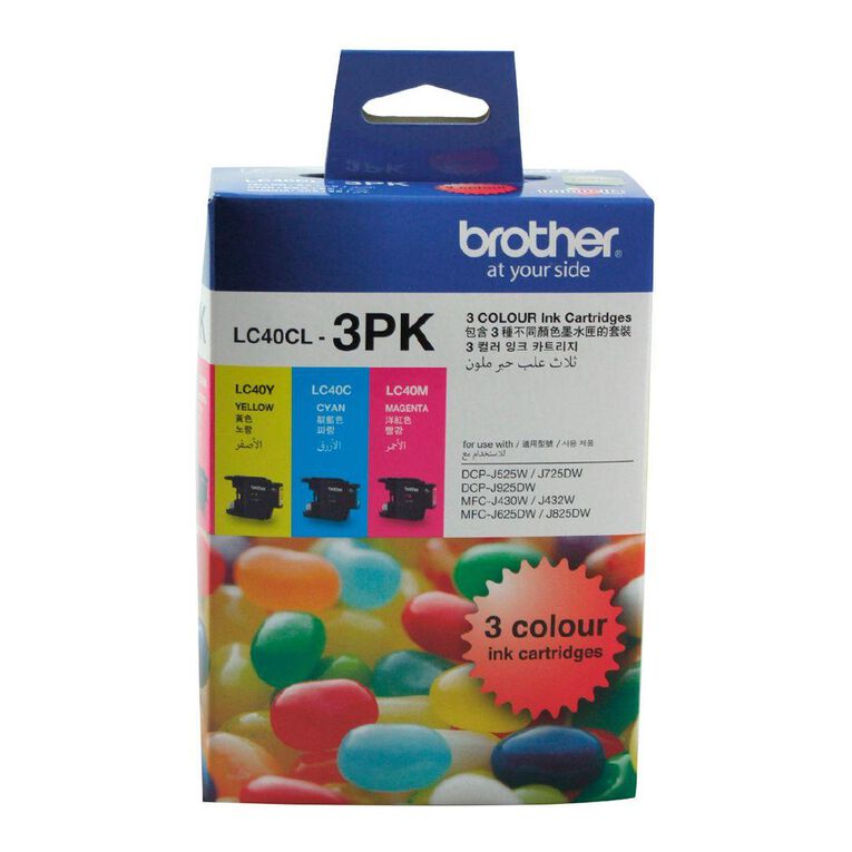 Brother Ink LC40 Colour 3 Pack 300 pages