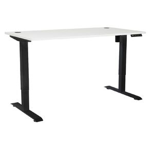 Jasper J Single Motor 3 Programmable Controller 1500mm Desk Black/White