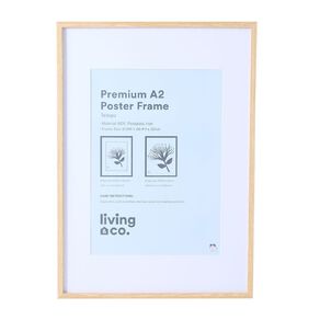 Living & Co Premium Poster Frame Natural A1/A2