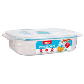 Decor Vent & Seal Plastic Oblong Clear 650ml