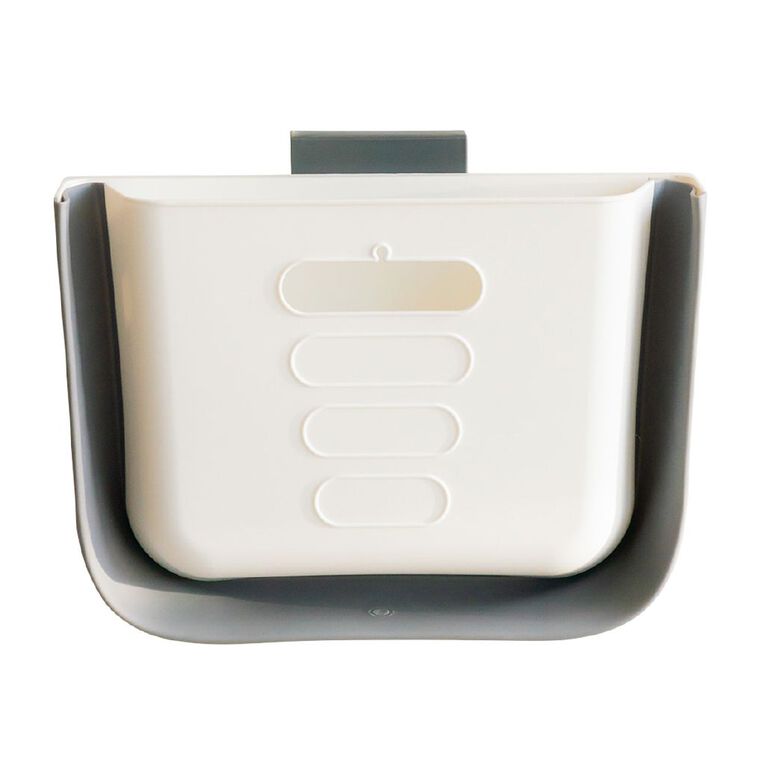 Living & Co Collapsible Wall Mounted Rubbish Bin White 6L