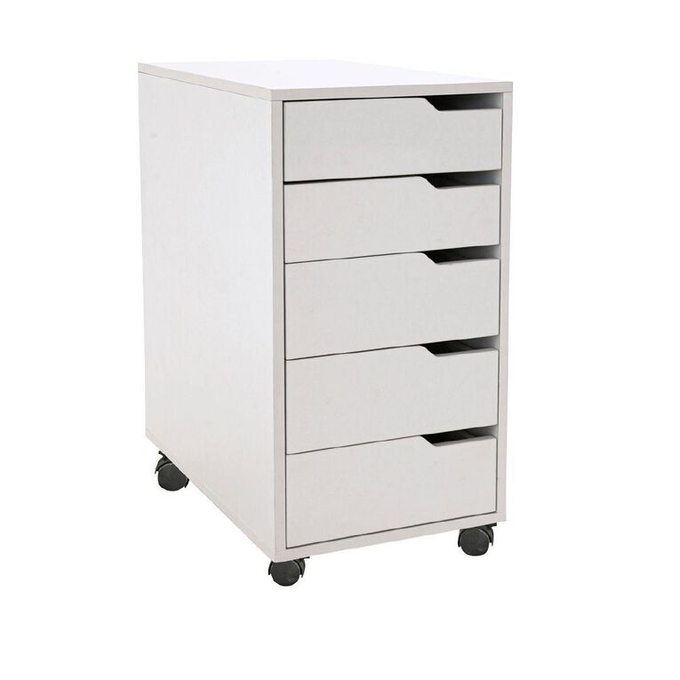 Living & Co Hael 5 Drawer Unit White