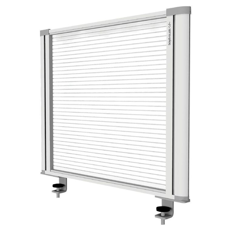 Boyd Visuals Desk Mounted Partition 560W Polycarbonate