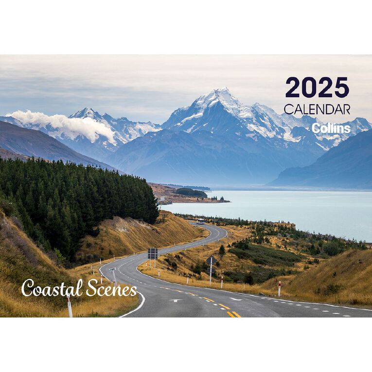 Collins 2027 Wall Calendar NZ Coastal Scenes A4