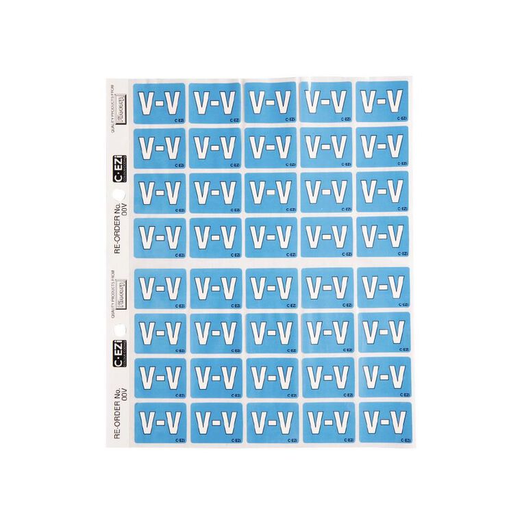 Filecorp Coloured Labels V Blue Mid