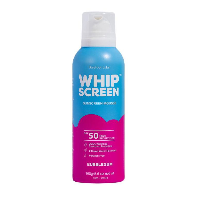 WhipScreen Bubblegum SPF50 Sunscreen Mousse 160g
