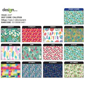 IG Design 2027 Calendar Family Organiser