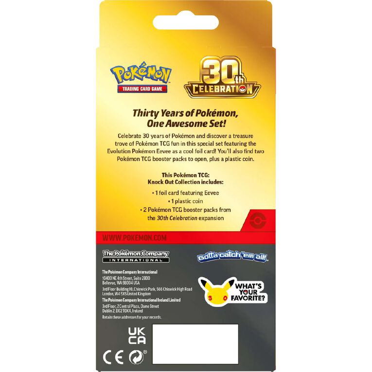 Pokemon 30th Celebration Knock Out Collection - 1 PER Customer
