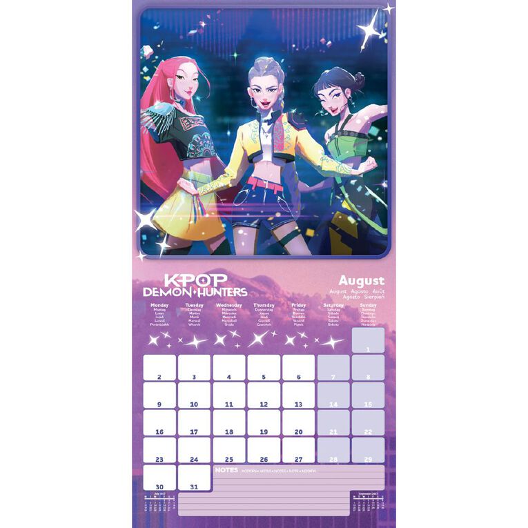 KPop Demon Hunters Calendar 2027