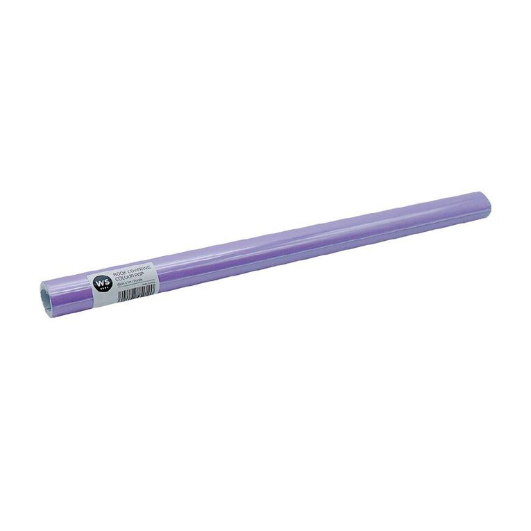 WS Book Covering Colour Pop 45cm x 1m Purple