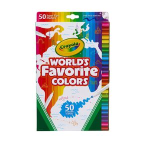 Crayola World's Favourite Colours Supertips 50 Pack