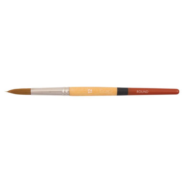 Princeton Snap Brush Short Handle Taklon Round 12 Gold