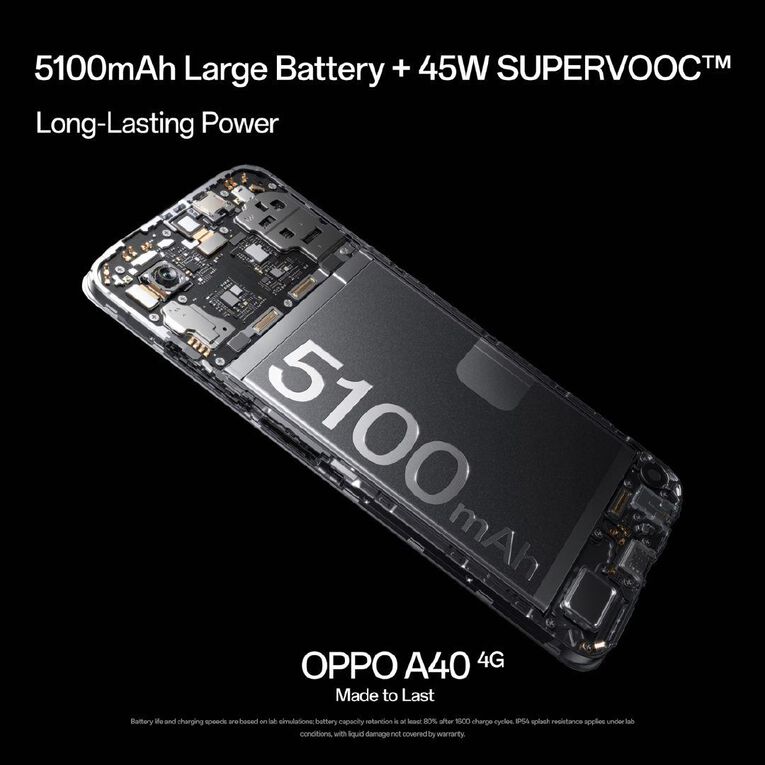 OPPO A40 4G with One NZ Prepay Sim White
