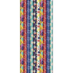 Artwrap Rollwrap Birthday General 3m x 70cm Assorted