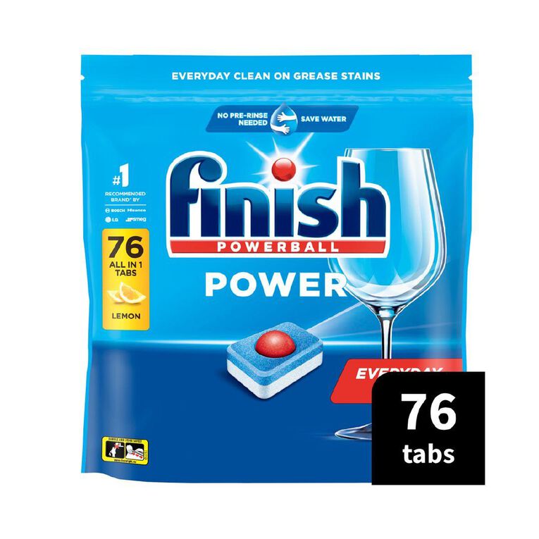Finish Power Dishwasher Tablets Lemon 76 Pack