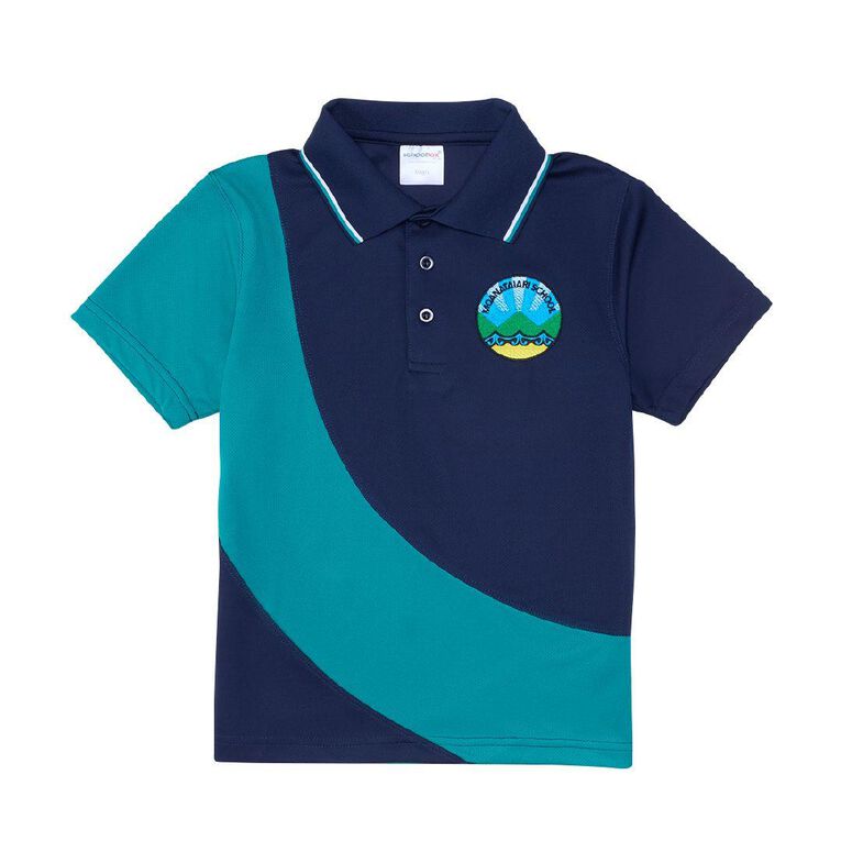 Schooltex Moanataiari Short Sleeve Polo with Embroidery
