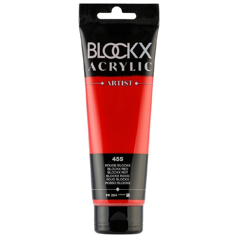 BLOCKX Acrylic Tube 120ml  Red Red