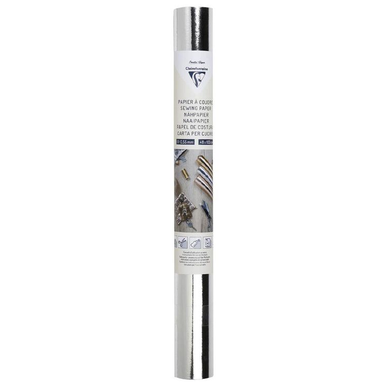 Clairefontaine Clairefontaine Sewing Paper 48 x 100cm Silver
