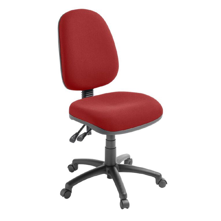 Eden Tag 3 Lever Highback Ergonomic Chair Poppy