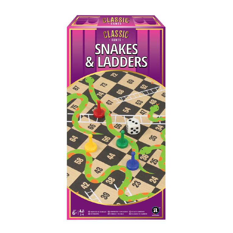 Ambassador Classic Snakes & Ladders Game
