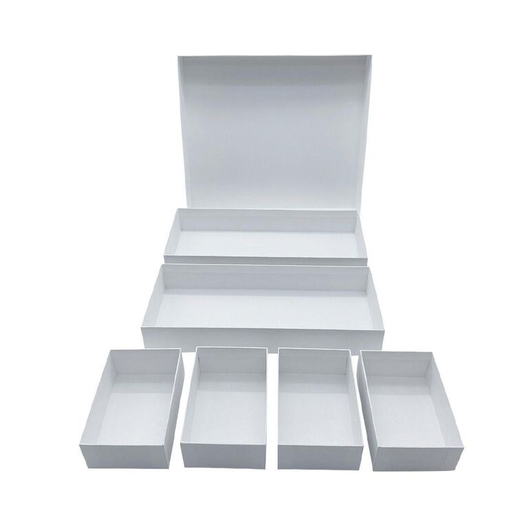 WS Drawer Organiser 7 Piece White