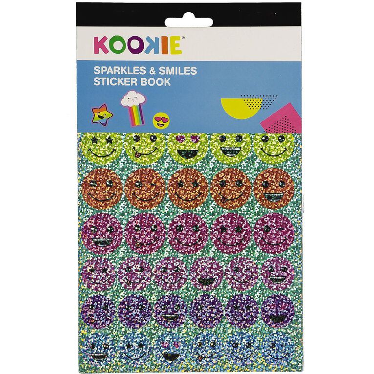 Kookie Sticker Book 5 Page Sparkles & Smiles