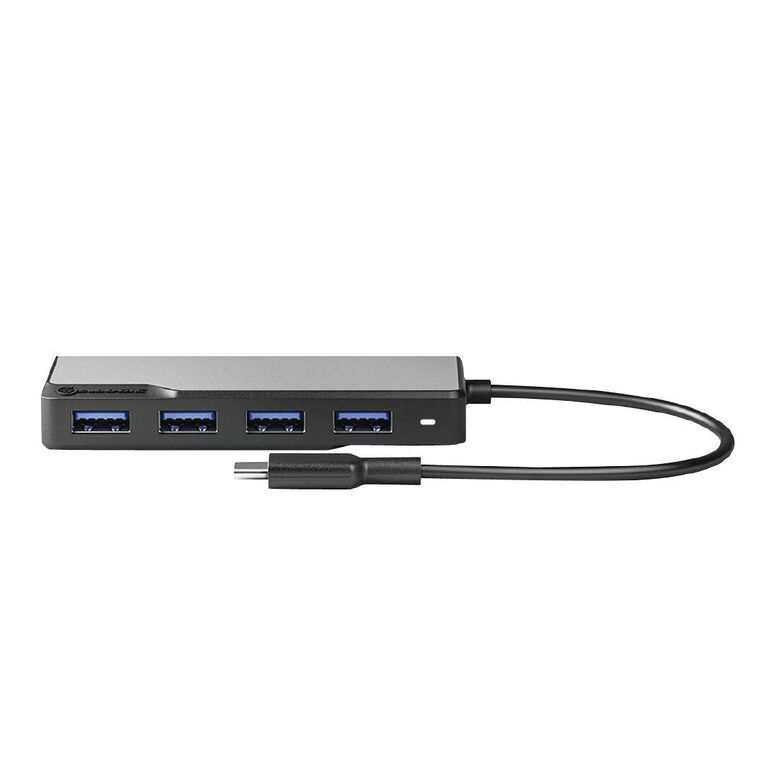 Alogic USB-C Fusion Swift 4-in-1 Hub 4x USB-A Silver Grey