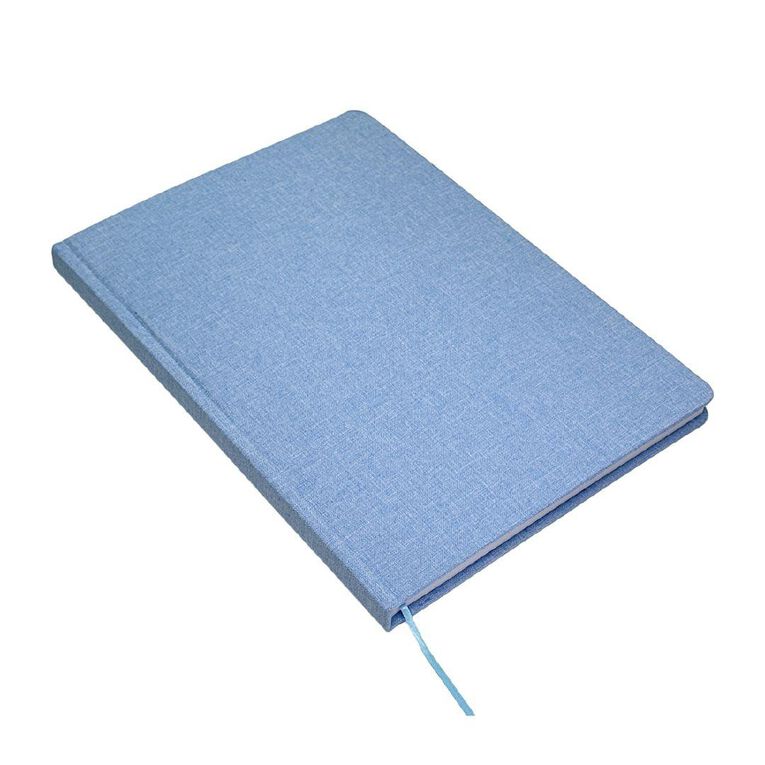 Uniti Stationery Linen A4 Notebook Blue