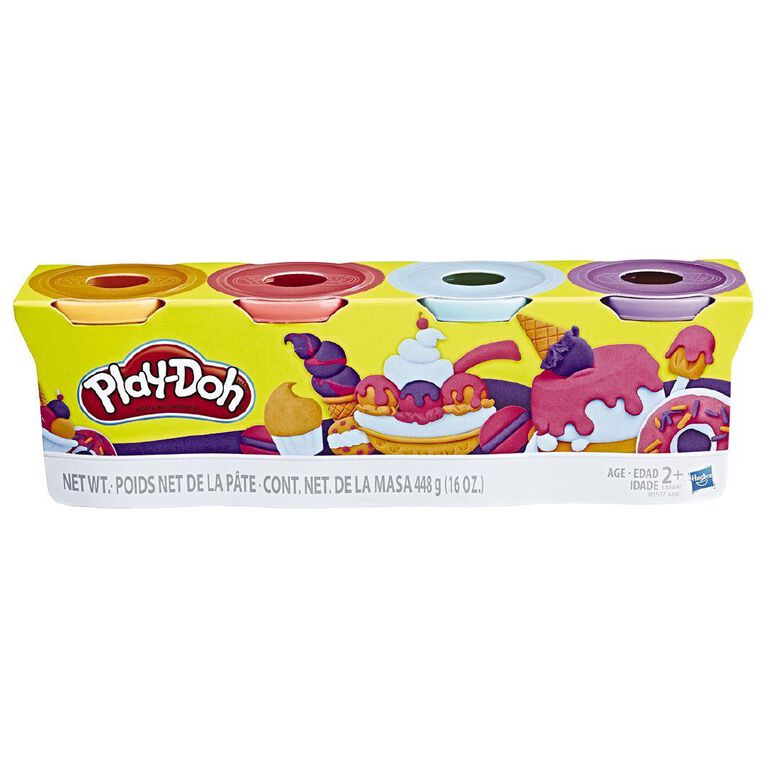 Play-Doh 4 Can Pack Multi-Coloured
