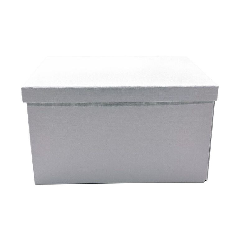 WS Paperboard Storage Box Medium White