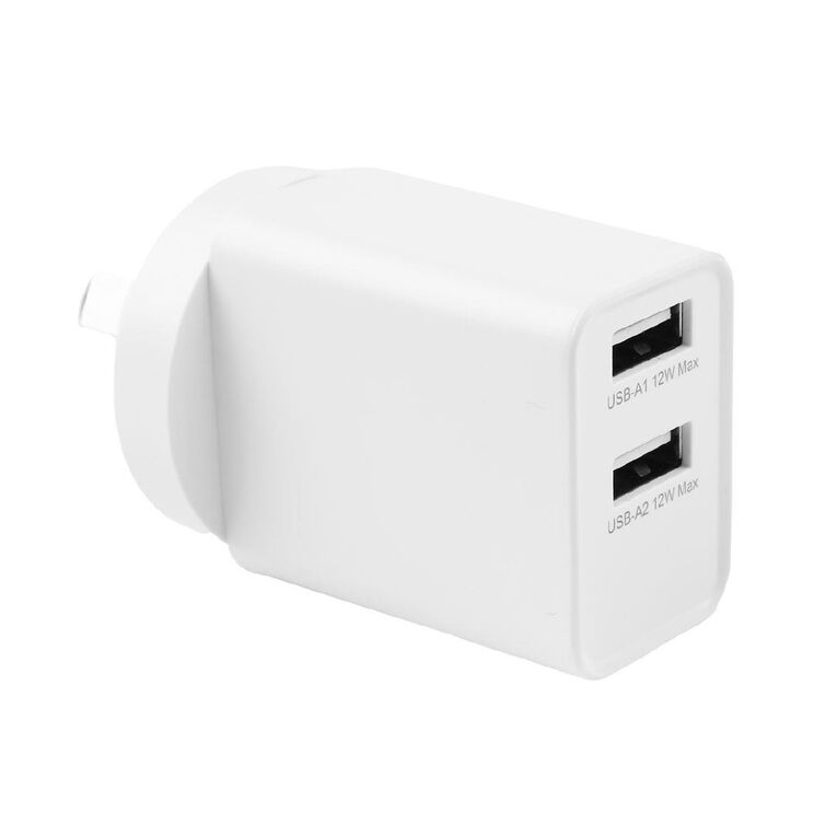 Tech.Inc 12W Dual USB-A Wall Charger TI0123B