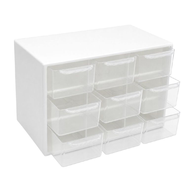 Uniti Plastic Storage Box with 9 Compartments